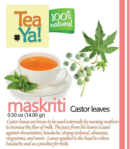 TEAYA! FEY MASKRETI | CASTOR LEAVES | 0.50 OZ