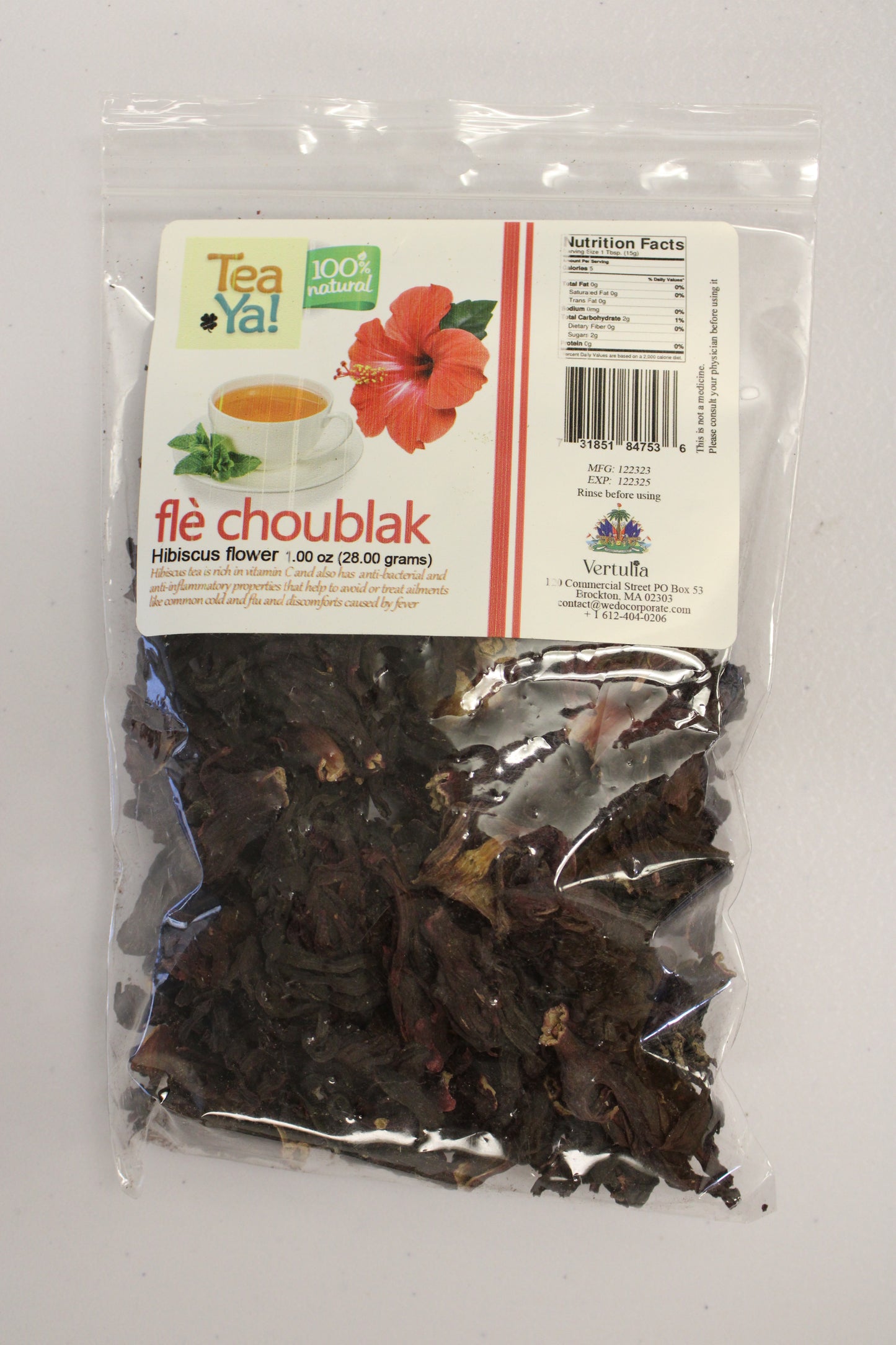 CHOUBLAK (sorrel Hibiscus, Flor de Jamaica)